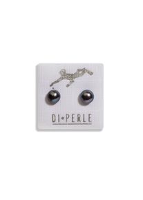 Paar Ohrstecker DI PERLE "DI PERLE Damen Perlenschmuck 585 Gelbgold S&uuml;sswasser Perlen Ohrstecker", schwarz (anthrazit), Ohrringe, Damen, Paar Ohrstecker, Damen Perlenschmuck