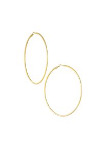 Adelia&acute;s Paar Creolen ADELIA&acute;S "Ohrringe Creolen Paar aus Edelstahl in schmaler Ovalform", gold (goldfarben), Ohrringe, Damen, Einheitsgr&ouml;&szlig;e, Edelstahl, Paar Creolen, Modeschmuck mit schmaler Ovalform im trendigen Stil
