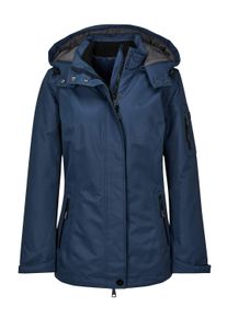 Regenjacke WITT "Funktionsjacke Funktionsjacke mit abzippbaren &Auml;rmeln", Damen, Gr. 46, blau (dunkelblau), Web, Stoff, , Basic, Jacken Regenjacke