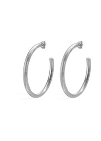 Adelia&acute;s Paar Creolen ADELIA&acute;S "Ohrringe Creolen mit strukturierter Oberfl&auml;che", silber (silberfarben), Ohrringe, Damen, Paar Creolen, Stylisch und schlicht: Modeschmuck mit strukturierter Oberfl&auml;che