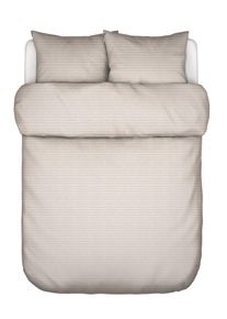 Marc O'Polo Bettw&auml;sche MARC O'POLO "Loke", beige (oatmeal), B/L: 200cm x 220cm, 1 Stk., 2 Stk., Satin (Bio-Baumwolle), B/L: 80cm x 80cm, 3 Stk., Bettw&auml;sche, Bettw&auml;sche