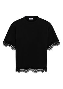 Blusentop Saint Tropez "Saint Tropez T-Shirt kurzarm UmilaSZ", Damen, Gr. XL, schwarz, Blusen Blusentop