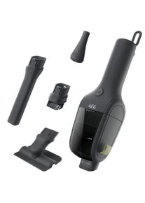 AEG Akku-Handstaubsauger "AH1EM10DG", schwarz (dunkelgrau), Akkusauger, nur 0,55 kg leicht, mit LED-Frontlicht und praktischer Blasfunktion, Akku-Handstaubsauger