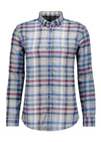 Henleyshirt Ragman, Herren, Gr. L, bunt (bunt, 975), Popeline, 70% Polyester 30% Viskose, regular fit, ohne Ausschnitt, Shirts Henleyshirt
