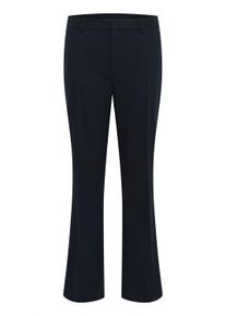 Marlene-Hose Kaffe "Kaffe Hose KAsakura", Damen, Gr. 42, Normalgr&ouml;&szlig;en, schwarz (midnight marine), Hosen Marlene-Hose