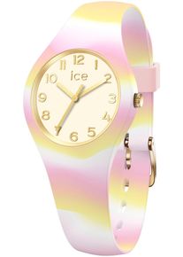Ice Watch Quarzuhr ICE-WATCH "ICE tie and dye - Extra small - 3H", wei&szlig; (rosa, wei&szlig;, gelb, gelb), Armbanduhren, M&auml;dchen, rosa, wei&szlig;, gelb, Quarzuhr, Armbanduhr, Kinderuhr, M&auml;dchenuhr, Schulanfang, Geschenkidee
