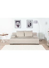 Schlafsofa Collection AB "Tania, B: 194 cm, Liegefl. 140x194 cm, Federkern", beige (wei&szlig;), B:194cm H:70cm T:90cm, 100%Polyester, Sofas, Schlafsofa, Schlafsofa,Bettfunktion,Bettkasten,inklusive R&uuml;ckenkissen,Federkern