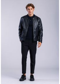 Lederjacke Freaky Nation "Cover Man-FN SSW", Herren, Gr. XL(50), schwarz, Oberstoff: 100% Leder. Futter: 100% Baumwolle, normal, Jacken Lederjacke