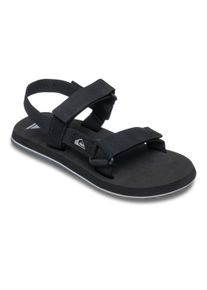 Sandale Quiksilver "Monkey Caged", Herren, Gr. 7(40), schwarz (schwarz 3), Obermaterial: Textil [Chemiefaser] / Au&szlig;ensohle: Gummi., Schuhe Sandale