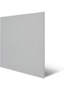 Schallschutzpaneel ARCHITECTS PAPER "A.S. Cr&eacute;ation Modular Wall Akustikpaneel geometrisch", grau (hellgrau, grau), B/L: 52cm x 52cm, Textil, Paneele, Schallschutzpaneel, Akustikpaneel aus rPET-Filz mit geometrischer 3D-Oberfl&auml;che