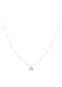 Adelia&acute;s Kette mit Anh&auml;nger ADELIA&acute;S "Anh&auml;ngerhalskette mit Krebs-Anh&auml;nger und Imitationsperlen 39 cm + 5 cm" Gr. 39, silber (silberfarben), Halsketten, Damen, 39cm, Edelstahl, Kette mit Anh&auml;nger, Dieser modische Modeschmuck zeichnet sich durch den zentralen Krebs-Anh&auml;nger und die kleinen Kettenperlen aus
