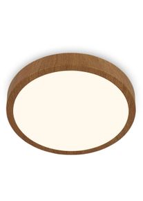 Briloner Leuchten Deckenleuchte "Deckenleuchte RUNA WOOD", braun (wei&szlig;, neutral), Leuchten, Deckenleuchte