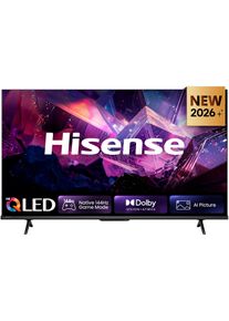 HISENSE QLED-Fernseher "43E7S PRO", Energieeffizienz: F, schwarz (schwarz, dunkelgrau), 43 &Prime;, Fernseher, QLED-Fernseher
