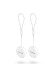 Hama GPS-Tracker "Schl&uuml;sselfinder (Android &bdquo;Mein Ger&auml;t finden&ldquo;, Bluetooth, Alarm, 2 St.)", wei&szlig;, B:3,3cm H:3,3cm T:0,9cm, GPS-Ger&auml;te, AirTag Alternative, Tracker, GPS-Tracker
