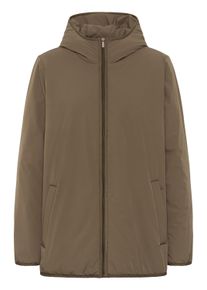 Wintermantel Kaffe CURVE "Kaffe Curve Jacke KCscarla", Damen, Gr. 44, braun (bungee cord), M&auml;ntel Wintermantel
