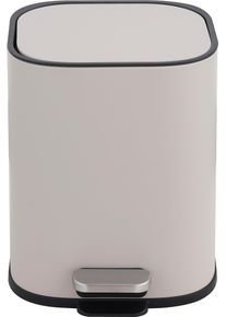 M&uuml;lleimer OTTO HOME "Keenna, Soft Close, mit verstecktem Griff", beige, B:21,46cm H:25,85cm T:25cm, Edelstahl, M&uuml;lleimer, M&uuml;lleimer, Treteimer f&uuml;r K&uuml;che oder Bad, Abfalleimer mit Deckel