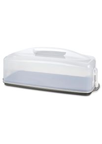 Kuchentransportbox Xavax "Kuchentransportbox, eckig", transparent, B:36cm H:9cm L:15cm, Kunststoff, Lebensmittelaufbewahrungsbeh&auml;lter, Kuchentransportbox, Kuchenbeh&auml;lter