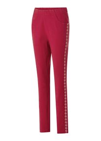 Schlupfhose SIEH AN "Jersey-Hose Jerseyhose", Damen, Gr. 48, Normalgr&ouml;&szlig;en, kirsche, Interlock-Jersey, , Basic, gerade, Hosen Schlupfhose
