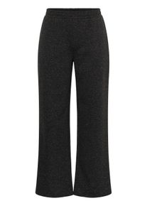 Stoffhose Kaffe CURVE "Kaffe Curve Casual Hose KClucy", Damen, Gr. L, Normalgr&ouml;&szlig;en, schwarz (dunkelgrau melange), Hosen Stoffhose