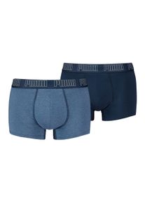 Boxershorts Puma "Boxershort Everyday Trunks 2P 2er Pack", Herren, Gr. XXL, 2 Stk., blau, Unterhosen Boxershorts