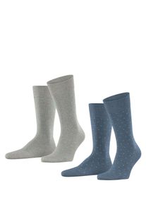 Socken Esprit "Fine Dot 2-Pack", Herren, Gr. 39-42, Sockengr&ouml;&szlig;e, grau (sortiment (0090)), regular fit, Socken Socken