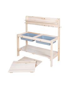 Outdoor-Spielk&uuml;che Roba "Outdoor+ FUN mit Spielwanne", braun (natur), Spielk&uuml;chen, KinderB:101cm H:88,5cm T:35cm, Holz, Kunststoff, Outdoor-Spielk&uuml;che, B:101cm H:88,5cm T:35cm