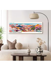 XXL-Wandbild Reinders "Yori Kasumi - Dreamscape", braun (farbe bild(er): mehrfarbig), Bilder, B/H/T: 156cm x 52cm x 2cm, Gem&auml;lde, 1 Stk., MDF, XXL-Wandbild, Wohnzimmer - Mehrfarbig - MDF - Ber&uuml;hmte K&uuml;nstler - 156x52 cm, B:156cm H:52cm T:2cm