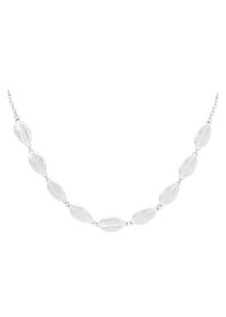Adelia&acute;s Kette ohne Anh&auml;nger ADELIA&acute;S "Kurze Halskette mit Muschelformen aus Edelstahl 40 cm + 5 cm" Gr. 40, silber (silberfarben), Halsketten, Damen, 4cm, Edelstahl, Kette ohne Anh&auml;nger, Die eingearbeiteten Muschelformen pr&auml;gen diesen trendigen Modeschmuck