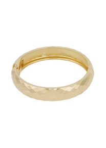 Adelia&acute;s Armreif ADELIA&acute;S "Armband Armreif in Goldoptik mit facettierter Oberfl&auml;che", gold (goldfarben), Armb&auml;nder, Damen, Einheitsgr&ouml;&szlig;e, Metall, Armreif, Modischer Modeschmuck mit markant facettierter Oberfl&auml;che