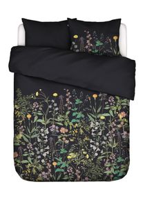 Bettw&auml;sche Essenza "Augustina", bunt (anthrazit), B/L: 200cm x 200cm, 1 Stk., 2 Stk., Satin (Bio-Baumwolle), B/L: 80cm x 80cm, 3 Stk., Bettw&auml;sche, Bettw&auml;sche