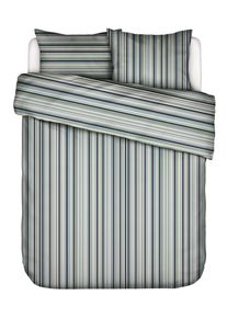 Bettw&auml;sche Essenza "Donna", grau (global grau), B/L: 200cm x 200cm, 1 Stk., 2 Stk., Satin (Bio-Baumwolle), B/L: 80cm x 80cm, 3 Stk., Bettw&auml;sche, Bettw&auml;sche
