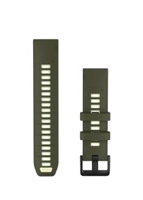 Garmin Smartwatch-Armband "QuickFit Silikon Armband 22 mm", gr&uuml;n (olive drab, zitrone), 25cm, Uhrenarmb&auml;nder, Smartwatch-Armband