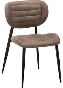 Esszimmerstuhl OMG DESIGN "Rikki", grau (taupe, schwarz, taupe), B:52cm H:84cm T:62cm, St&uuml;hle, Esszimmerstuhl, bequemer Polsterstuhl in modernen Farben