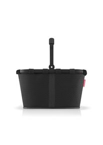 Einkaufskorb Reisenthel "carrybag", schwarz (mesh schwarz), B:48cm H:29cm T:28cm, Polyester, Einkaufsk&ouml;rbe, Einkaufskorb, Standf&uuml;&szlig;e, ummantelter Griff zum Umklappen, Innentasche Rei&szlig;verschluss