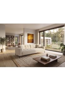 3-Sitzer TRENDS BY HG "Leo", beige (b800 zoom 1 cream), B:250cm H:79cm T:93cm, 92% Polyester;8% Nylon, Sofas, 3-Sitzer