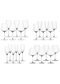 Gl&auml;ser-Set Spiegelau "Wein- und Champagnergl&auml;ser Definition 24er Set transparent", bunt (transparent), B:2cm H:2cm, Glas, Trinkgef&auml;&szlig;e, Gl&auml;ser-Set, Sp&uuml;lmaschinengeeignet