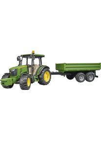 Spielzeug-Traktor Bruder "John Deere 5115M mit Bordwandanh&auml;nger 45 cm (02108)", gr&uuml;n, Spielzeugfahrzeuge, Kinder, Kunststoff, Spielzeug-Traktor, Made in Europe
