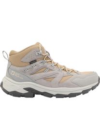 Wanderstiefel Jack Wolfskin "VOJO TOUR TEXAPORE MID M", Herren, Gr. 7,5, atmungsaktiv, Normalschaft, grau (rainstorm), Oberstoff: Synthetik . .Obermaterial 2: Textile. Futter: Texapore Ecosphere Pro .Sole: / EVA. 100% / EVA, 23_1_Schuhe Wanderstiefel, Wanderschuh, wasserdicht, mittelhoher Schaft