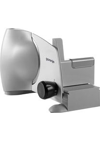 Gorenje Allesschneider "R 607 A", silber, B:33cm H:23,3cm T:23cm, Allesschneider, hochwertige Solingen-Edelstahlmesser, Allesschneider