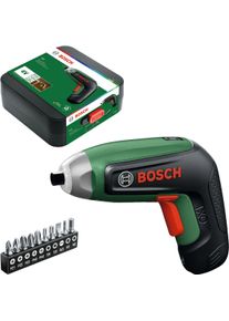 Bosch Home and Garden Akku-Schrauber BOSCH HOME & GARDEN "IXO 8 Basic, 1 x Akku BA 4V 2.0Ah, Aufbewahrungsbox", gr&uuml;n (wei&szlig;, neutral), Schrauber, Akku-Schrauber, Inkl. Akku