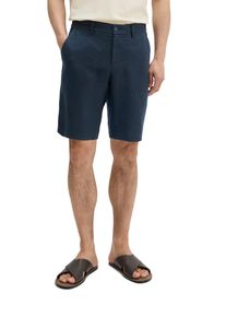 Marc O'Polo Shorts MARC O'POLO "Reso jogger", Herren, Gr. 29, N-Gr, blau (schwarz navy), Web, Obermaterial: 100% Leinen, regular fit, Hosen Shorts
