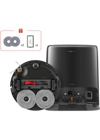 roborock Nass-Trocken-Saugroboter "Qrevo 2 ProX", schwarz, B:35cm H:10cm T:35cm, Saugroboter, 25.000 Pa Saugkraft, DuoDivide-Anti-Tangle-B&uuml;rste, 2 rotierende Mopps, Nass-Trocken-Saugroboter