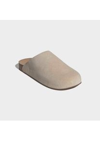 Hausschuh adidas Sportswear, Damen, Gr. 40,5, beige (khaki three, khaki three, gum5), Leder, Schuhe Hausschuh