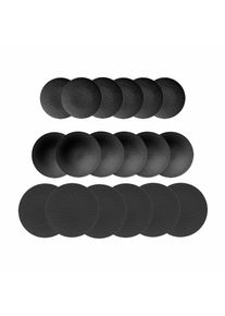 Villeroy & Boch Geschirr-Set VILLEROY & BOCH "Kombiservice Manufacture Rock schwarz", schwarz, 18, Porzellan, Geschirr-Sets, Geschirr-Set, Sp&uuml;lmaschinengeeignet, Mikrowellenfest