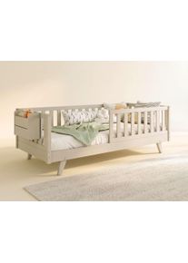 Kinderbett OTTO HOME "Avelin", wei&szlig; (kaschmir, beige), B:98cm H:70,8cm L:208,8cm, Betten, Kinderbett, aus massiver Kiefer, 90x200, FSC zertifiziert