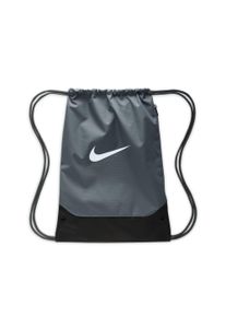 Sporttasche Nike "NK BRSLA DRAWSTRNG - X", Damen, grau (smoke grau, schwarz, wei&szlig;), Obermaterial: 100% Polyester, Taschen Sporttasche, f&uuml;r Fitness und sportliche Aktivit&auml;ten, aus Polyester, pflegeleicht