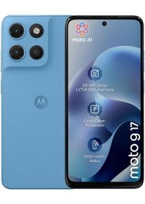 Motorola Smartphone "moto g 17", Energieeffizienz: A, pantone alaskan blau, 128 GB, Mobiltelefone, Smartphone