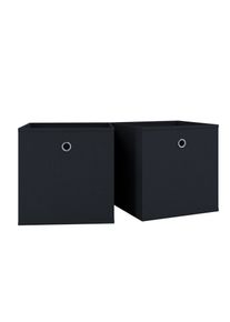 Faltbox Vcm "2er Set Faltbox Klappbox Aufbewahrungsbox Boxas", schwarz, B:27cm T:27cm, Aufbewahrungsboxen, Faltbox