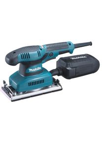 Schwingschleifer Makita "BO3711J", blau (blau, schwarz), B:9,2cm H:15,4cm L:25,3cm, Schleifmaschinen, Schwingschleifer, inkl. Staubbox mit Mikrofilter, inkl. Aufbewahrungskoffer