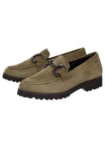 Slipper Sioux "Meredith-753-H", Damen, Gr. 37 (UK 4), gr&uuml;n, Obermaterial: 100% Lammveloursleder LAVL. 100% Gummi rubber., Schuhe Slipper